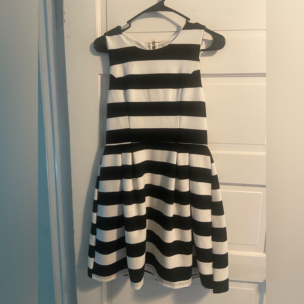 Altar'd State Monochrome Striped Dress